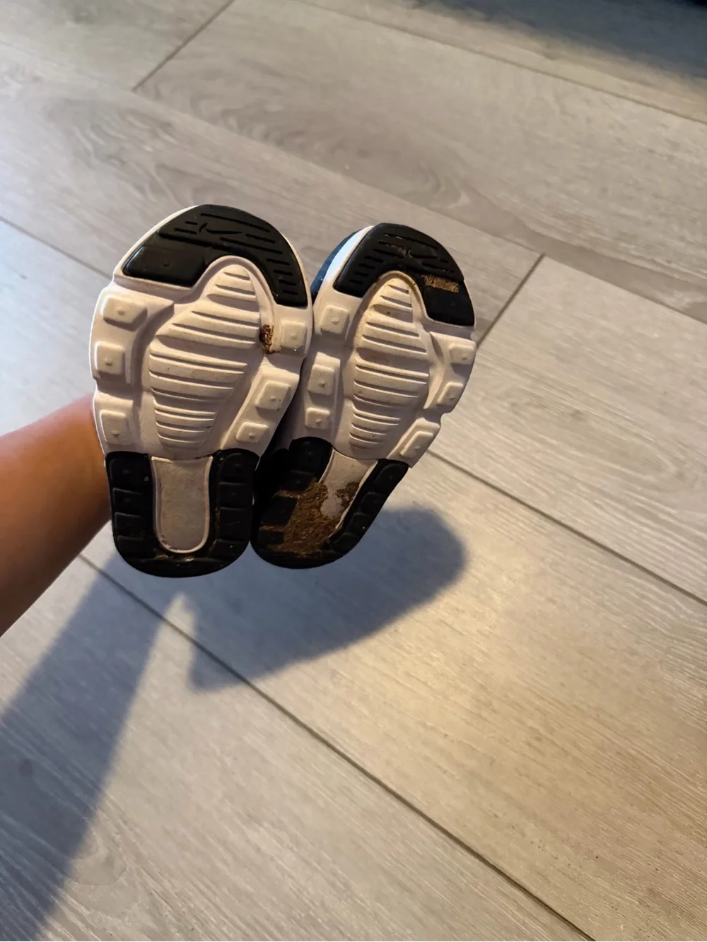 Nike Kids Black and White Air Slip-On Sneakers